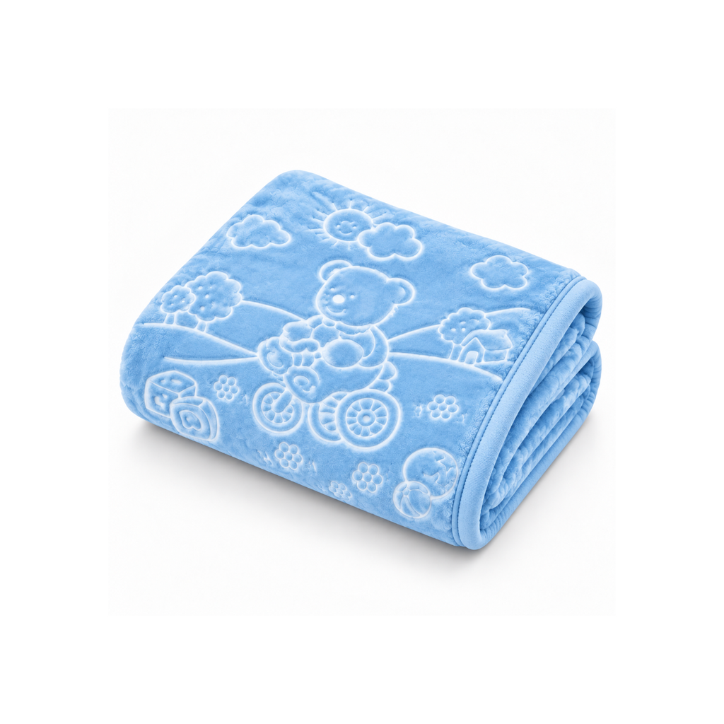 Teddy Plush Baby Blanket